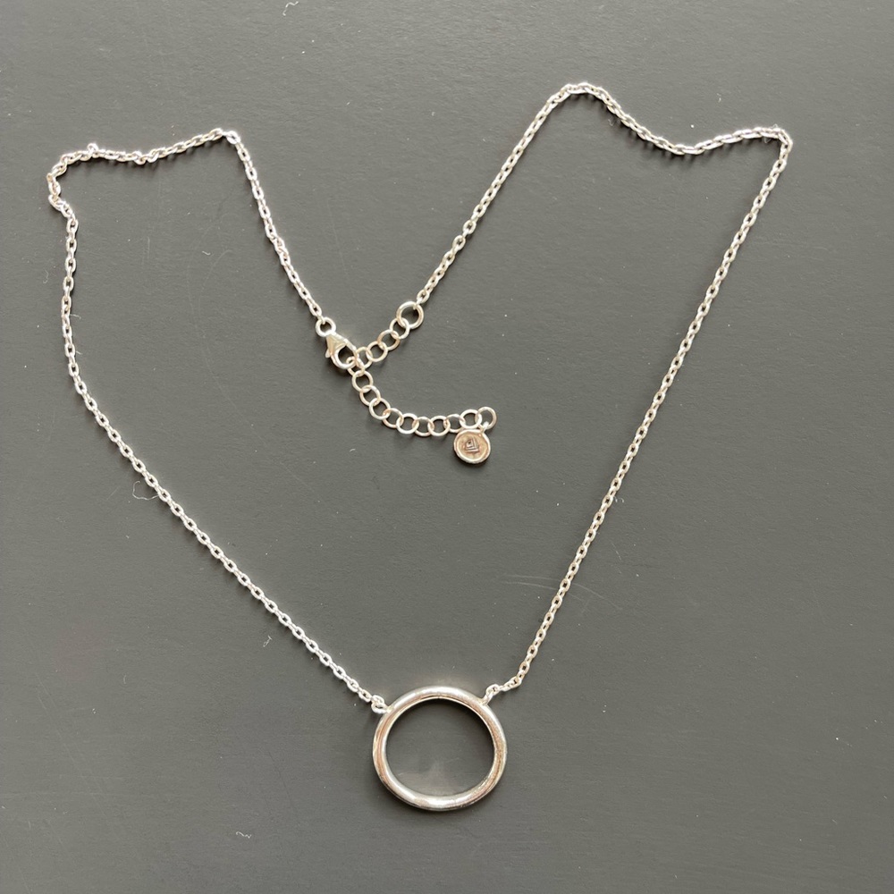 Silpada sterling silver karma necklace 18” with 2” extender